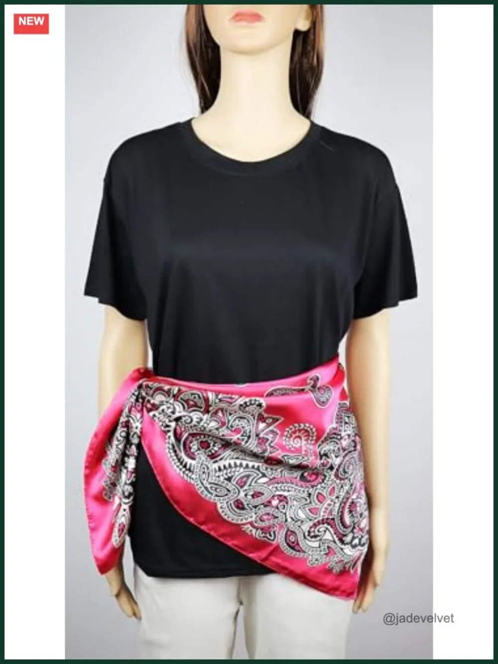 35x35 Silk Like Satin Head Scarf for Women, Hair Wrap, Neck Scarf, Square